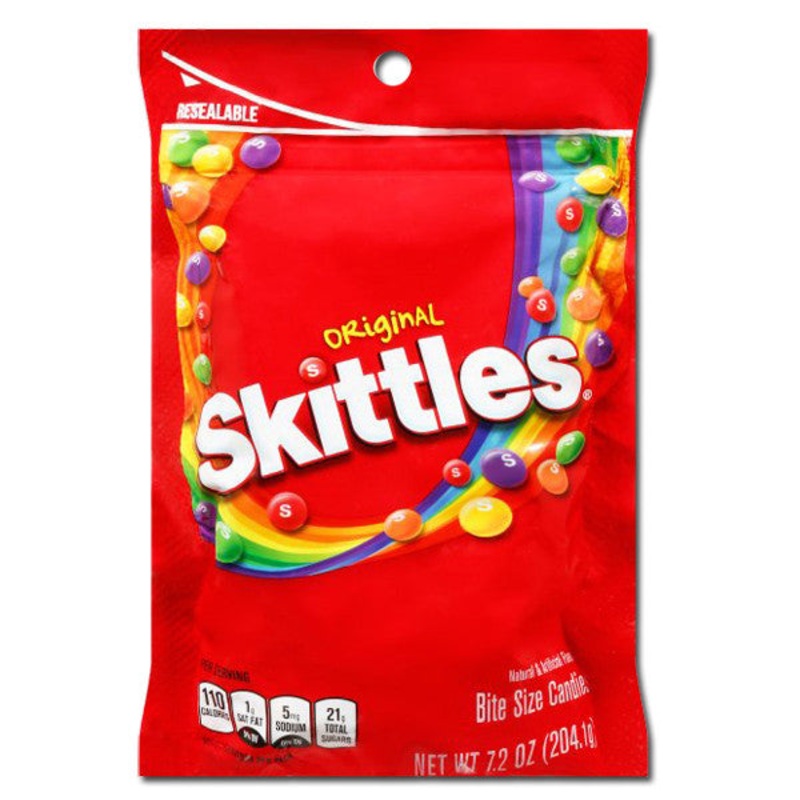 Skittles Regular 7.2oz Peg Bag