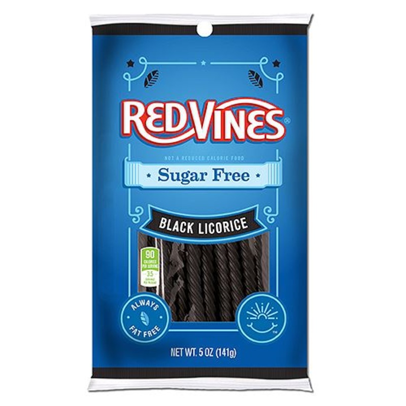 Sugar Free Red Vines Black Licorice Twists – 5-oz. Bag