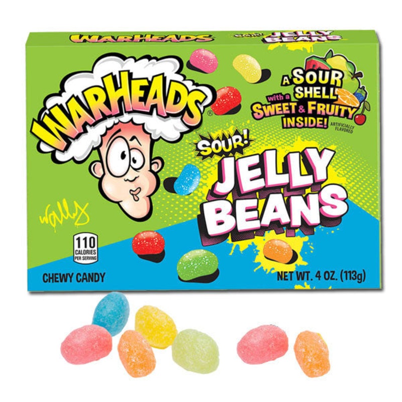 WarHeads Sour Jelly Beans 4oz Box