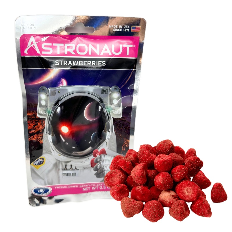 Astronaut Freeze Dried Whole Strawberries – 0.5oz