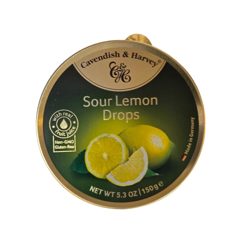 Cavendish Sour Lemon Drops Tin