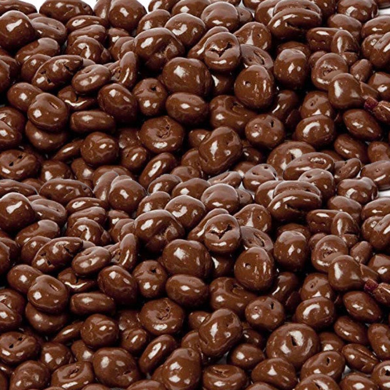 Chocolate Covered Raisins 25lb Bulk