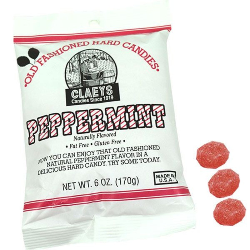 Claey’s Natural Peppermint Old Fashion Hard Candies 6oz Bag