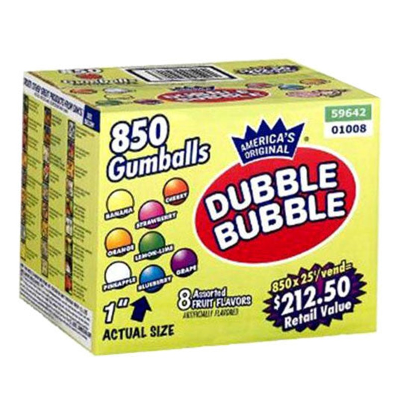 DUBBLE BUBBLE GUMBALLS 850CT