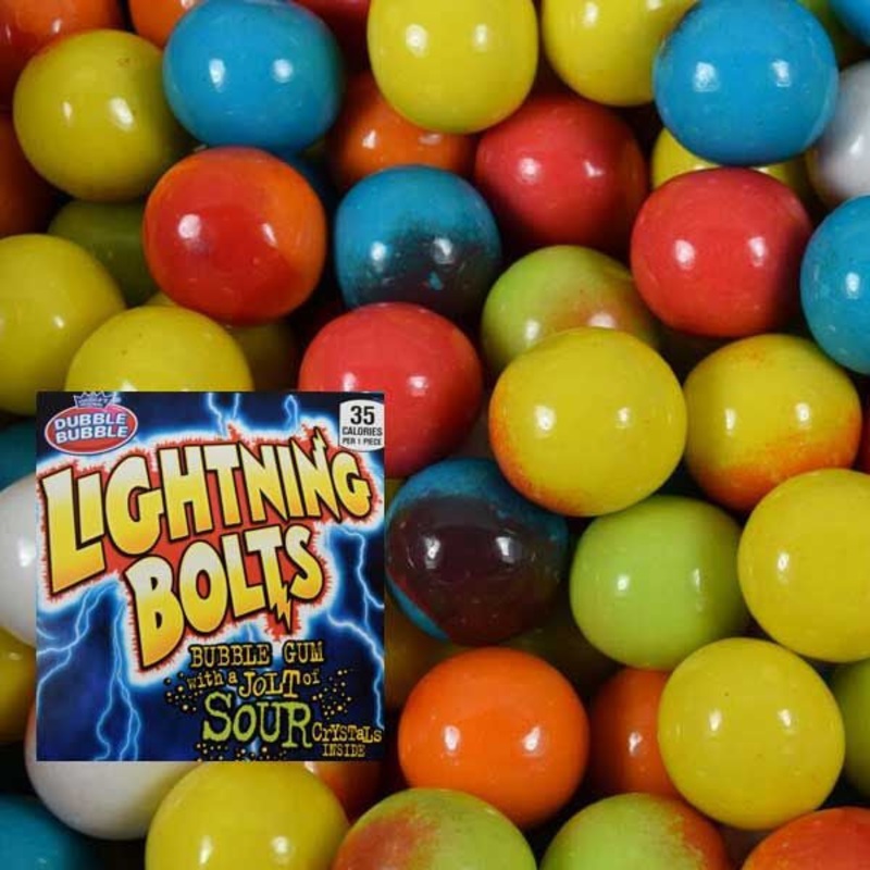 Dubble Bubble Lightning Bolt Gumballs 850 Count