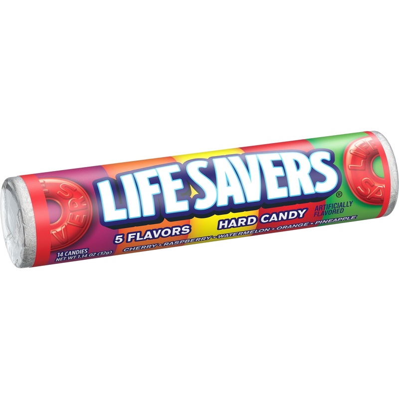 Lifesavers Hard Candy 5 Flavors – 1.14-oz. Roll