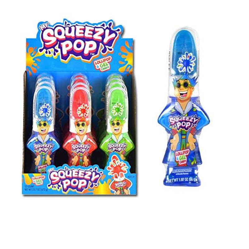 Mr Squeezy Squeeze N Lik Lollipop12 Count