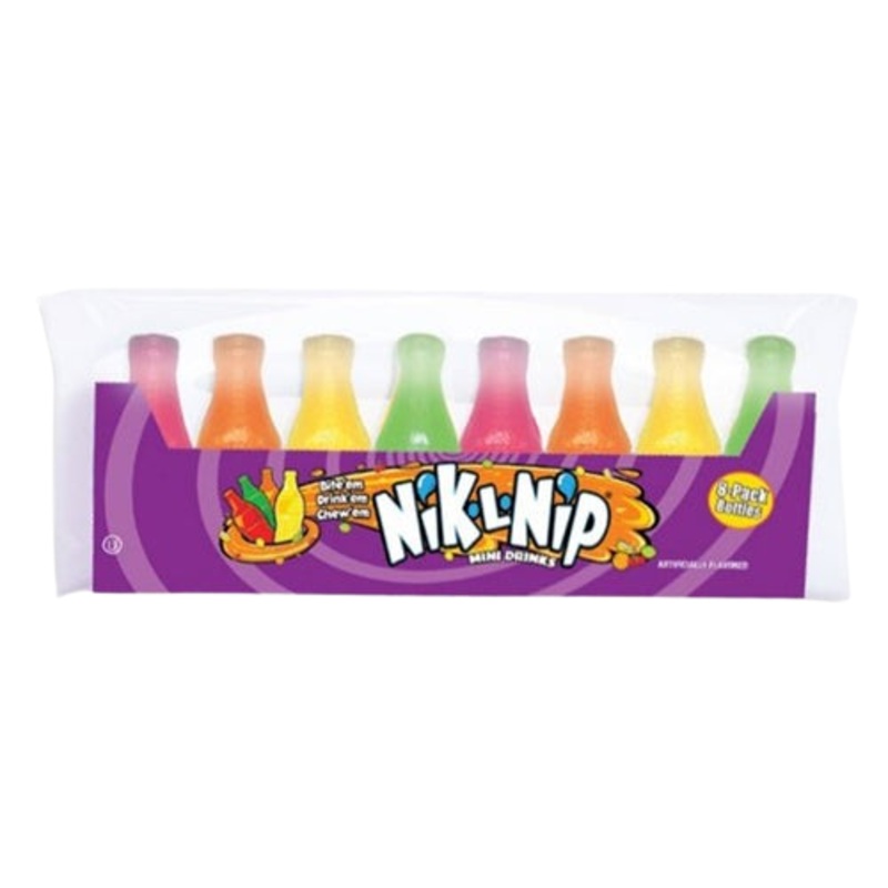 Nik L Nips Mini Drinks Wax Bottles 8-Pack