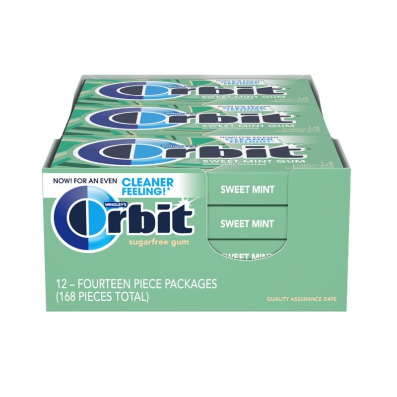 ORBIT Sweet Mint Sugarfree Gum – 14pc / 12ct