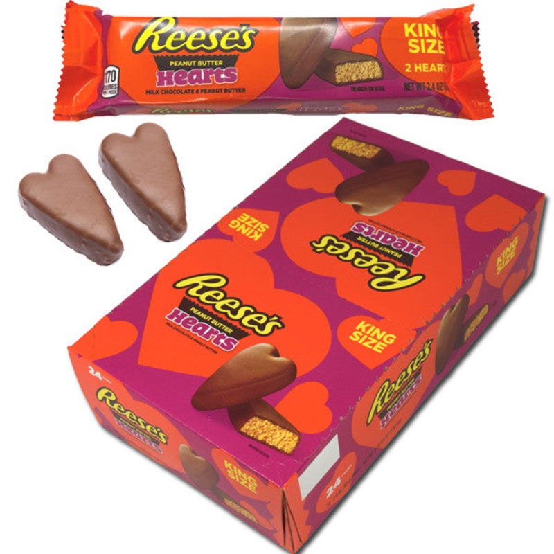 Reese’s Peanut Butter Hearts King Size 24 Count