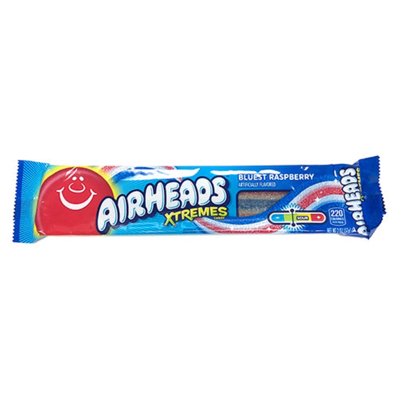 Airheads Xtremes Bluest Raspberry Sweetly Sour Candy Belts – 2-oz. Pack