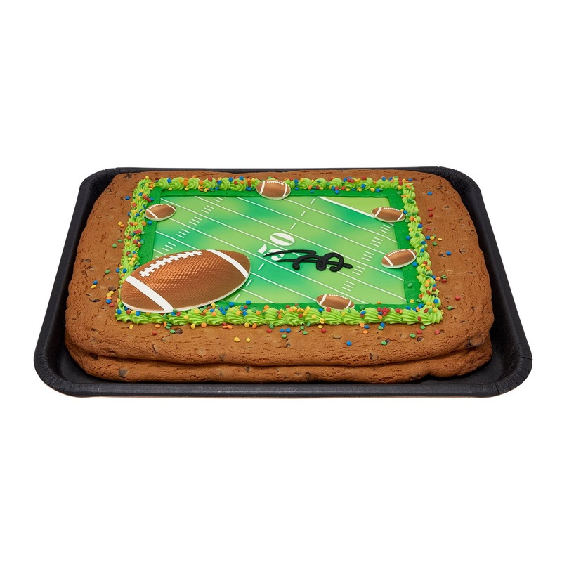 Football Half Sheet Cookie Cake
