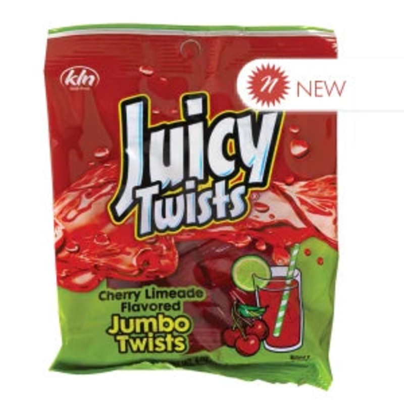 Juicy Twists Cherry Limeade Jumbo Twists Peg Bag