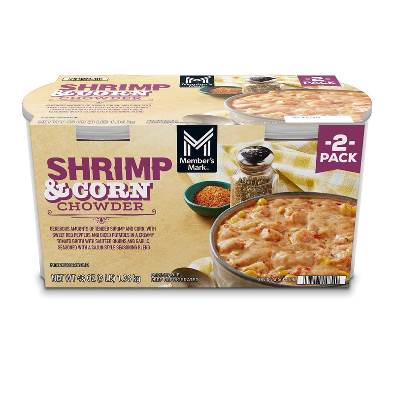 Member’s Mark Shrimp and Corn Chowder, 24 oz., 2 pk.