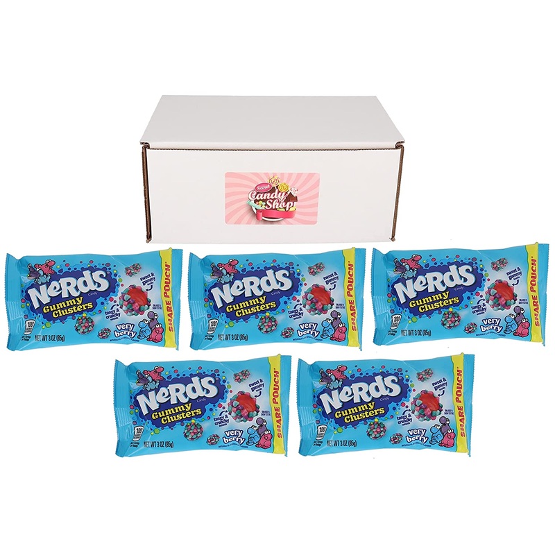 Nerds Gummy Clusters Very Berry Flavor 3oz (Pack of 5)