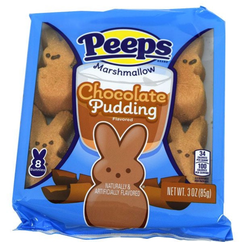 PEEPS Marshmallow Chocolate Pudding Bunnies – 8ct