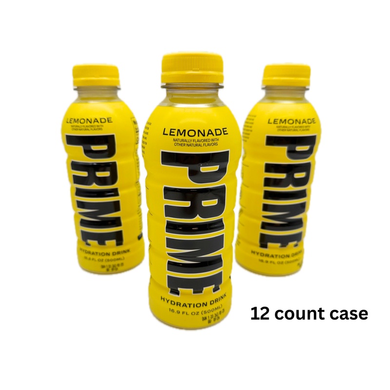 Prime Hydration Drink Lemonade – 16.9oz / 12ct