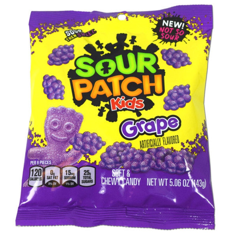 Sour Patch Kids “Grape” 5.6oz Peg Bag