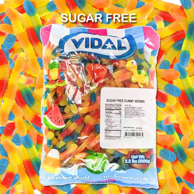 Sugar Free Gummi Worms 2.2lb Bulk