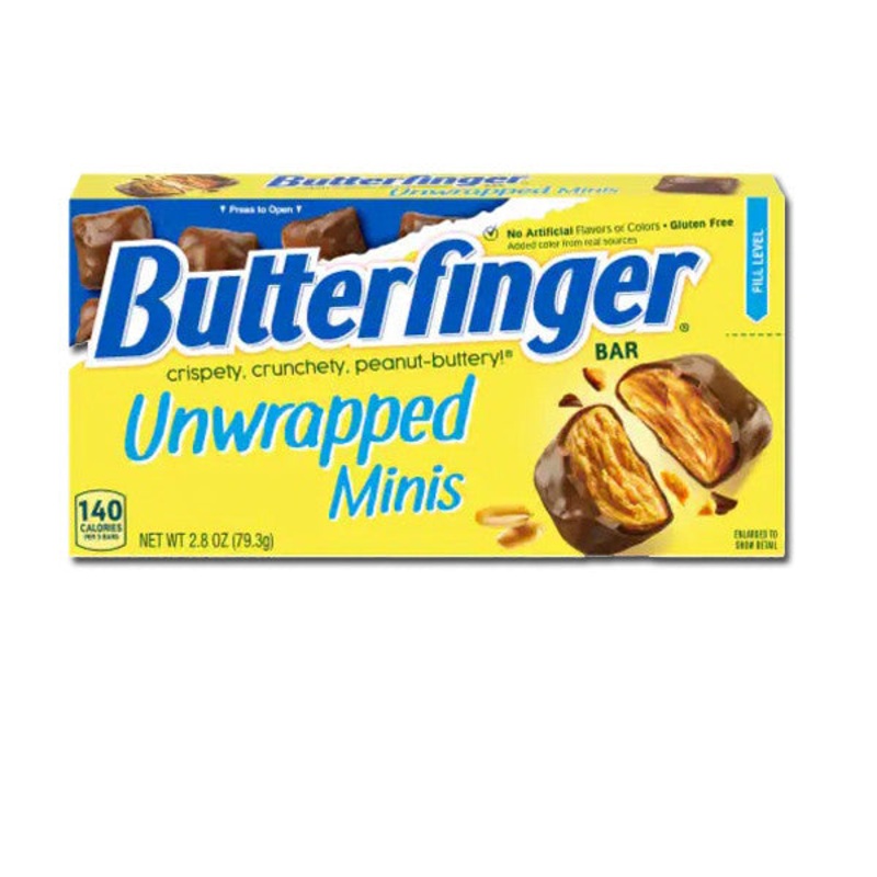 Butter Finger Mini’s Unwrapped 2.8oz Theater Box