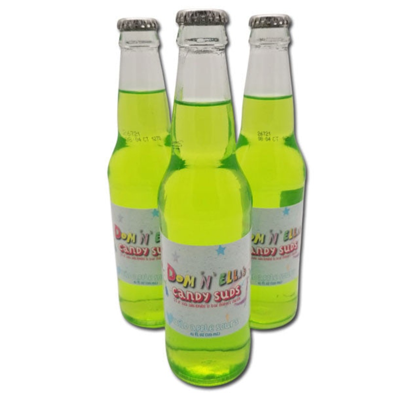 Dom ‘N Ella’s Candy Suds Wild Apple Sours Soda 12oz 24 COUNT