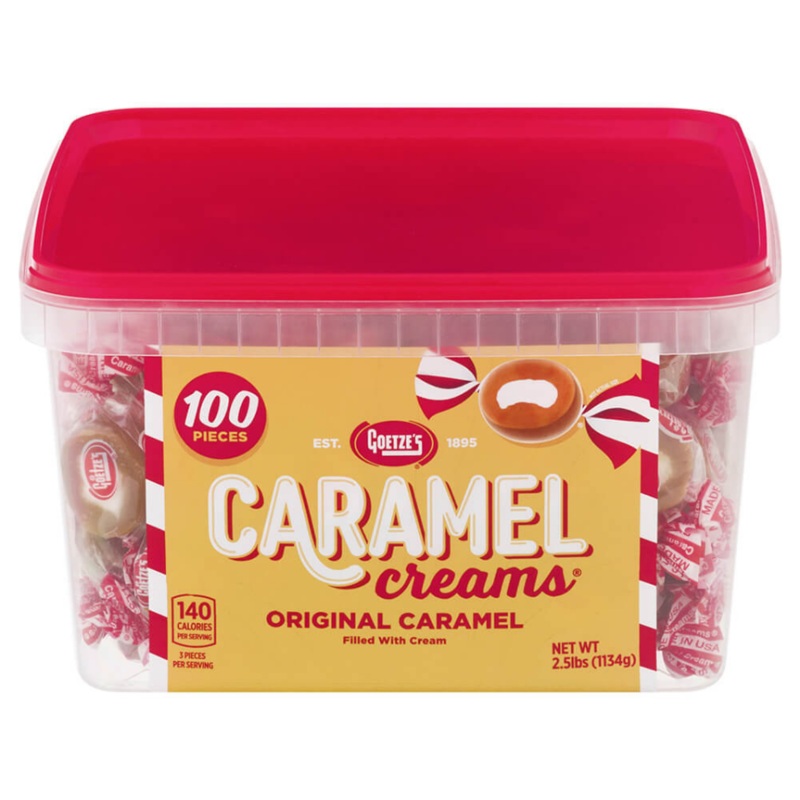 Goetze’s Caramel Creams Original 100 count Tub