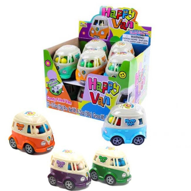 Happy Toy Van With Candy 12 Count
