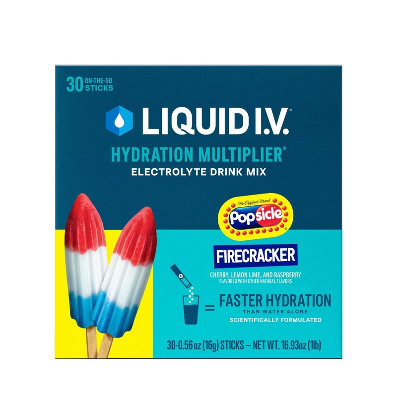 Liquid I.V. Hydration Multiplier Electrolyte Powder, Popsicle Firecracker 0.56 oz., 30 pk.