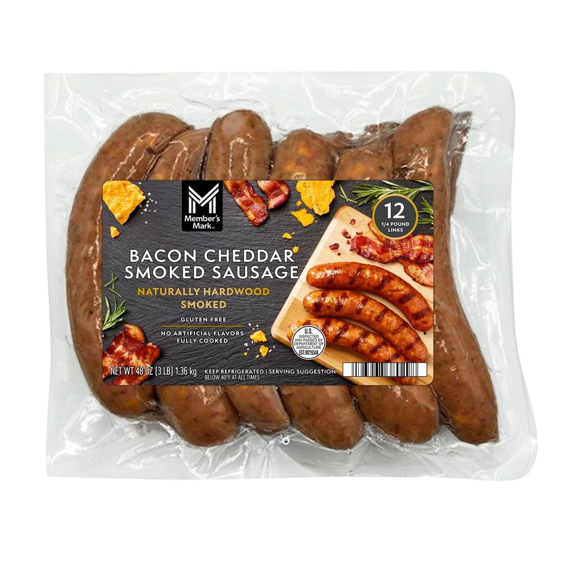 Member’s Mark Bacon Cheddar Smoked Sausage, 12 ct.