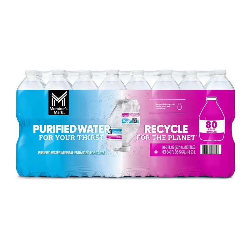 Member’s Mark Purified Bottled Water 8 fl. oz., 80 pk.