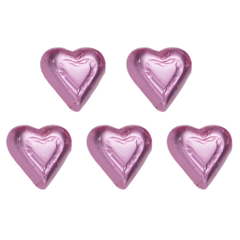 Milk Chocolate Pink Hearts 1.5 lb Bulk Bag