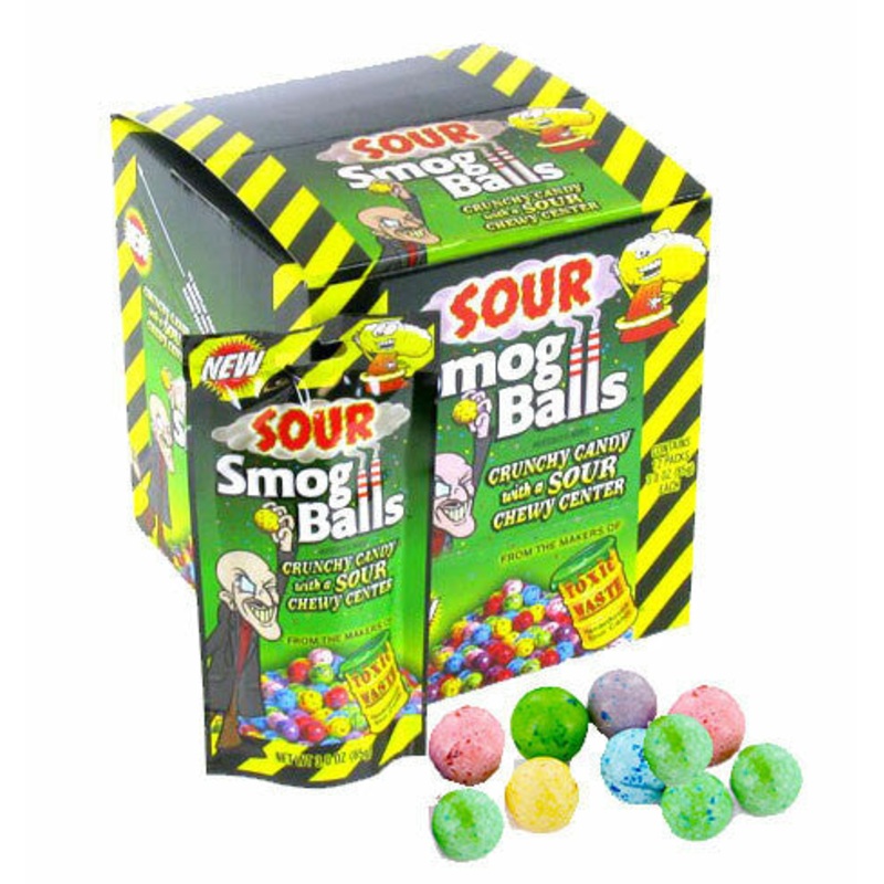 Sour Smog Balls Candy 12 Count