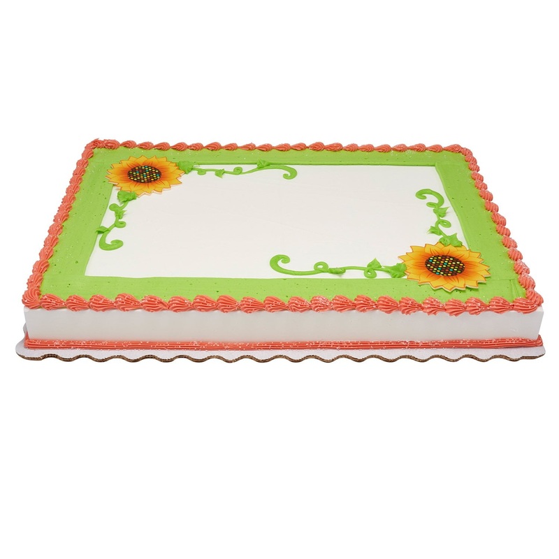 Sunflower Full Sheet Cake