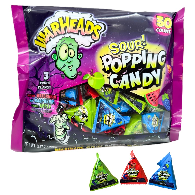 Warheads Sour Popping Candy – 3.17oz / 30ct