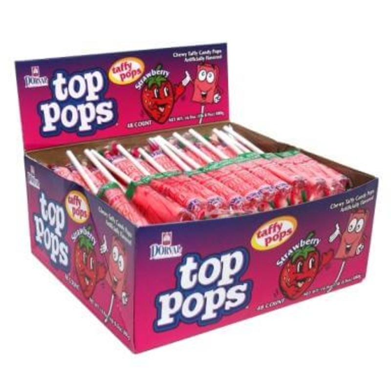 Dorval Strawberry Top Pops 48ct