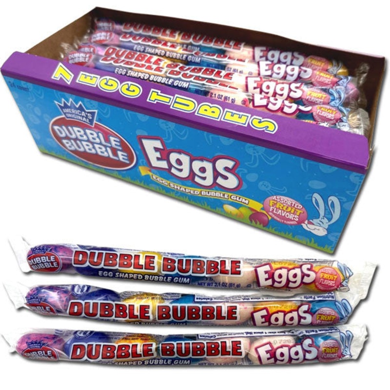 Dubble Bubble Easter Egg Gum – 24ct