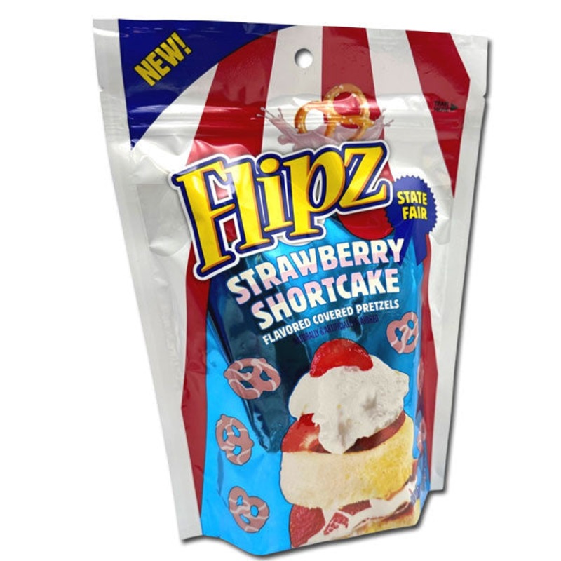 Flipz Strawberry Shortcake Flavored Covered Pretzels – 6.5oz