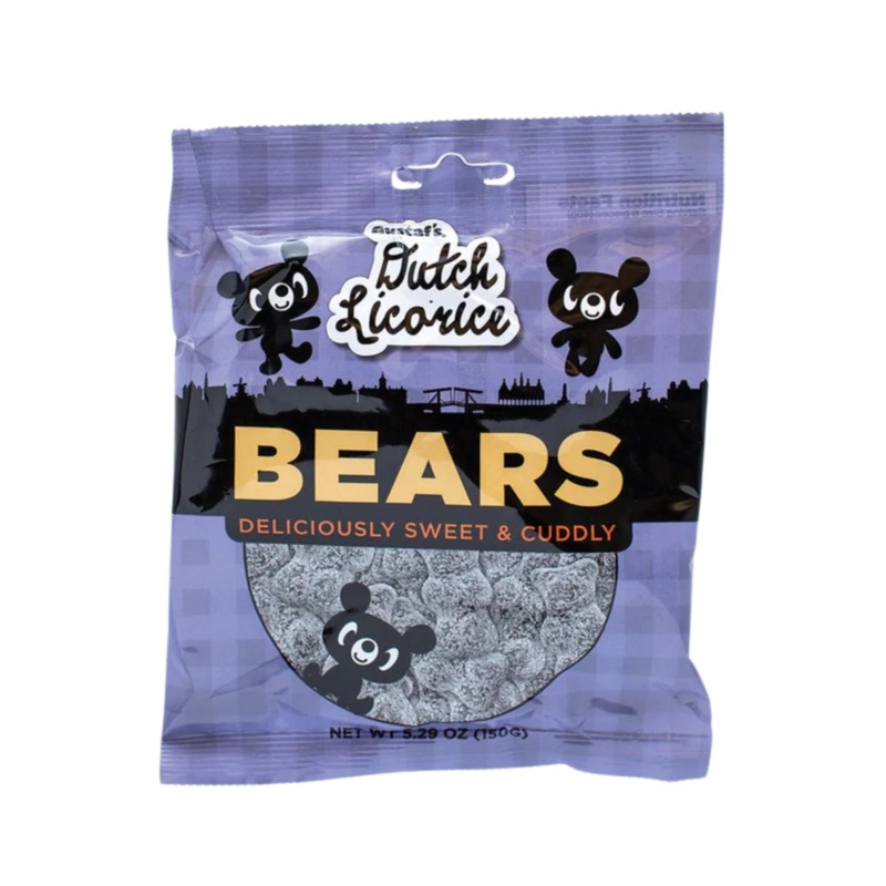 Gustaf’s Dutch Licorice Bears – 5.2-oz Bag