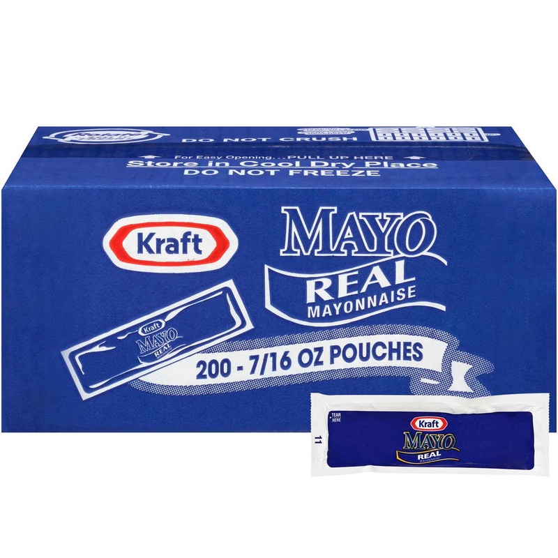 Kraft Real Mayo Mayonnaise Single Serve Packets, 200 ct.