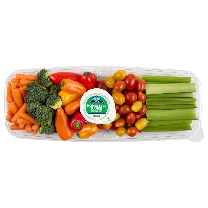 Member’s Mark Fresh-Cut Vegetable Tray and Ranch Dressing, priced per pound