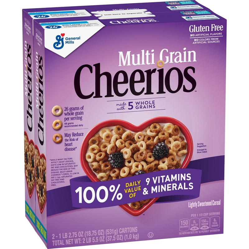 Multi-Grain Cheerios Gluten-Free Breakfast Cereal, 37.5 oz.