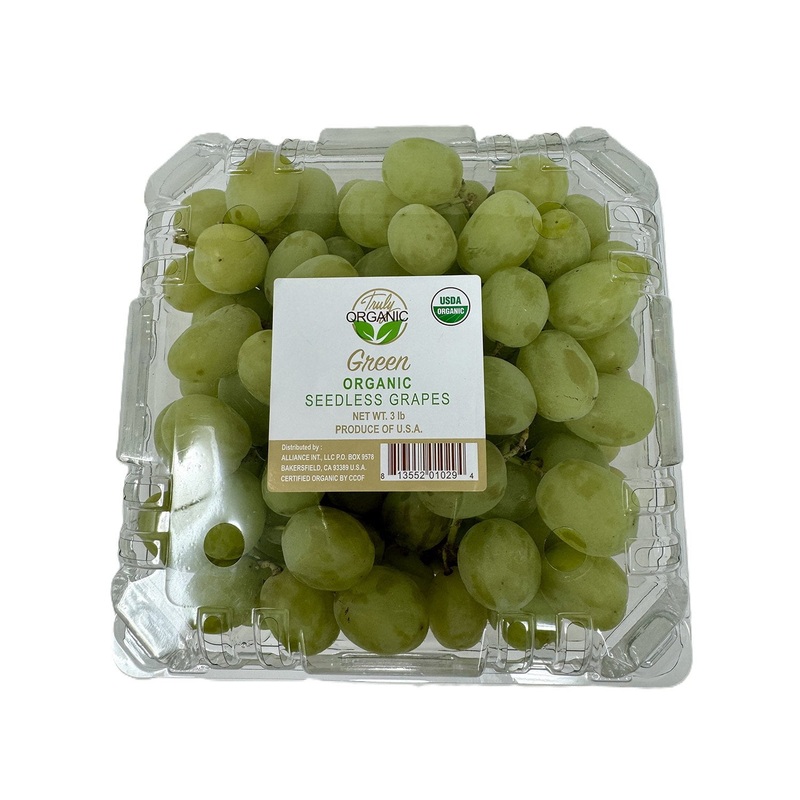 Organic Green Seedless Grapes, 3 lbs.