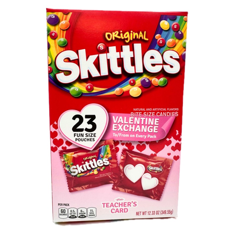 Skittles Original Valentine Exchange Pouches – 23ct