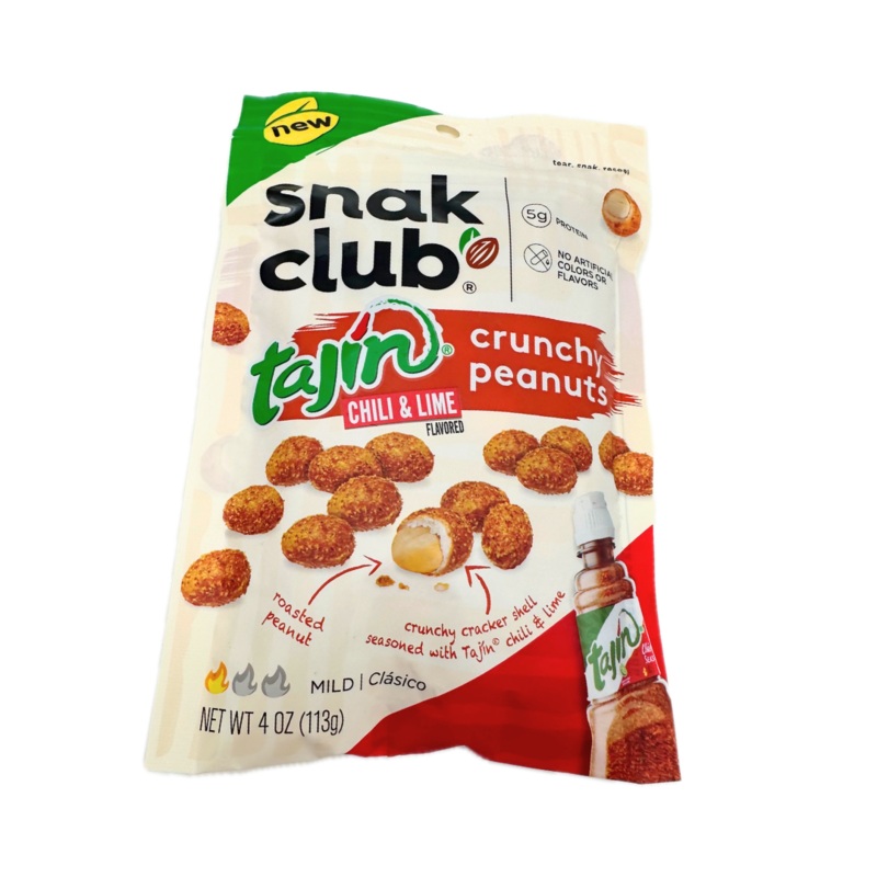 Snak Club Tajin Crunchy Peanuts – 4oz