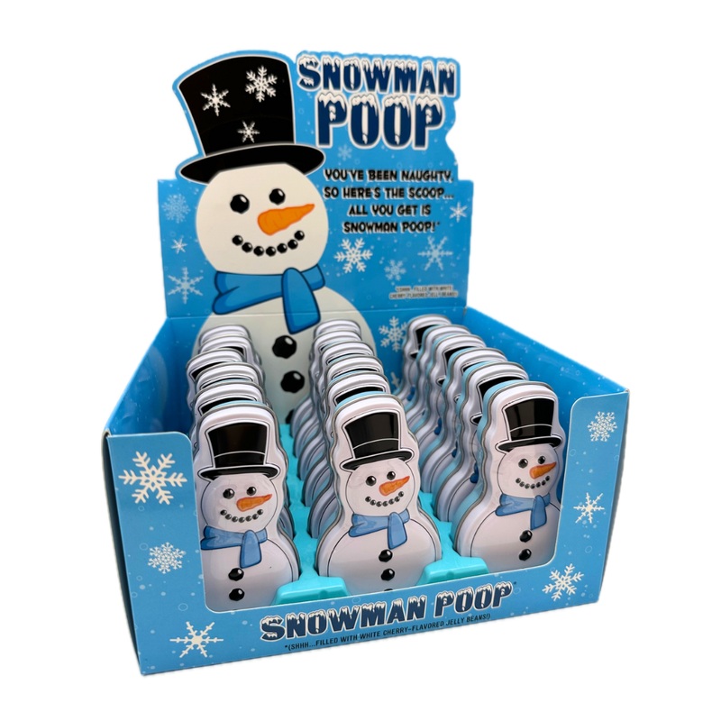 Snowman Poop Jelly Bean Tin – 18ct