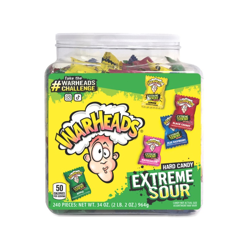 Warheads Extreme Sour Hard Candy – 240 ct