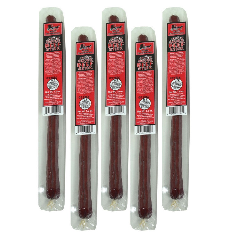 Amish Smokehouse Spicy Beef Stick 21 Count