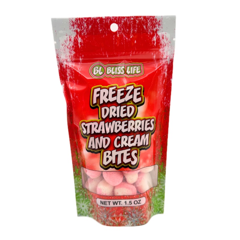 Bliss Life Freeze Dried Strawberries and Cream Bites – 1.5oz