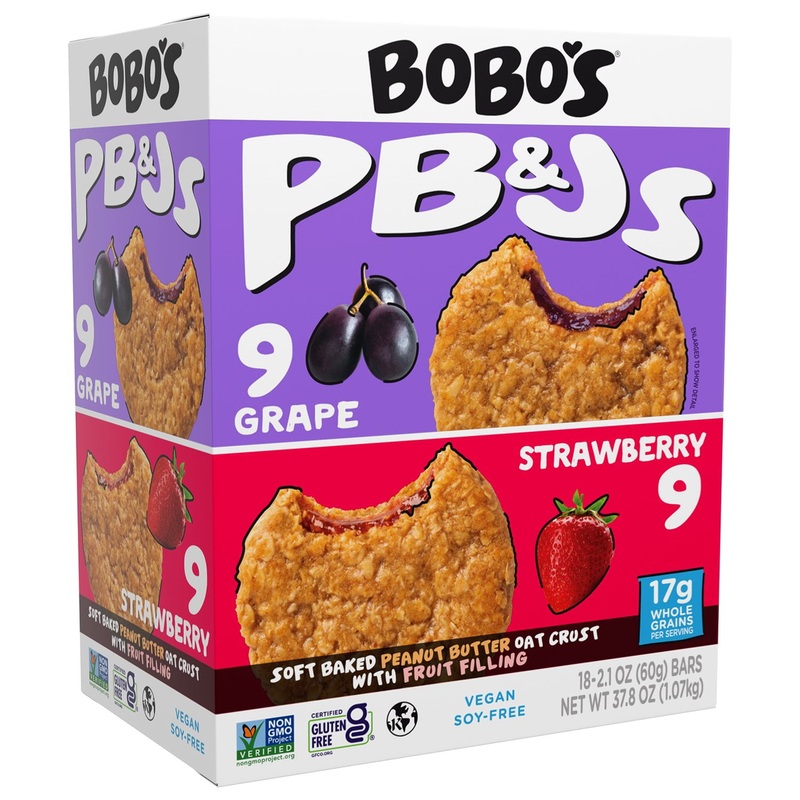 Bobo’s PB&J Oat Snacks, Variety Pack, 18 pk.
