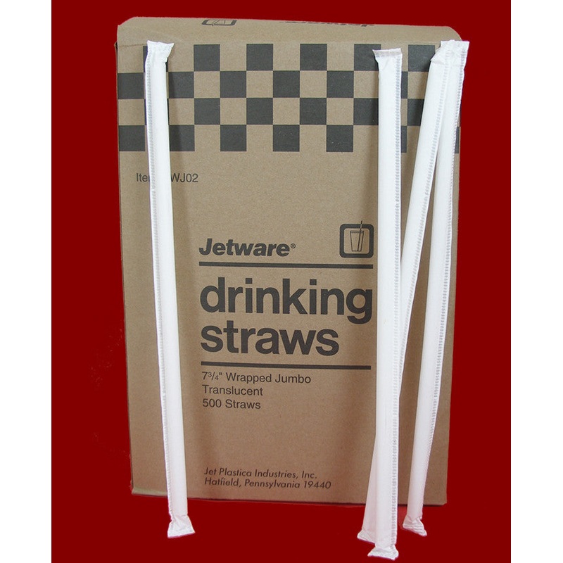 Flexible Drinking Straws Wrapped 400ct